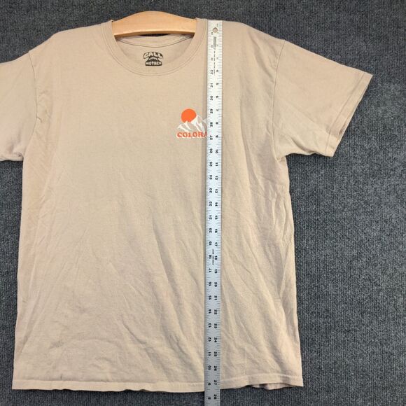 Call Your Mother Men's Colorado Paradise T-Shirt Tan Large Short Sleeve - Picture 14 of 16